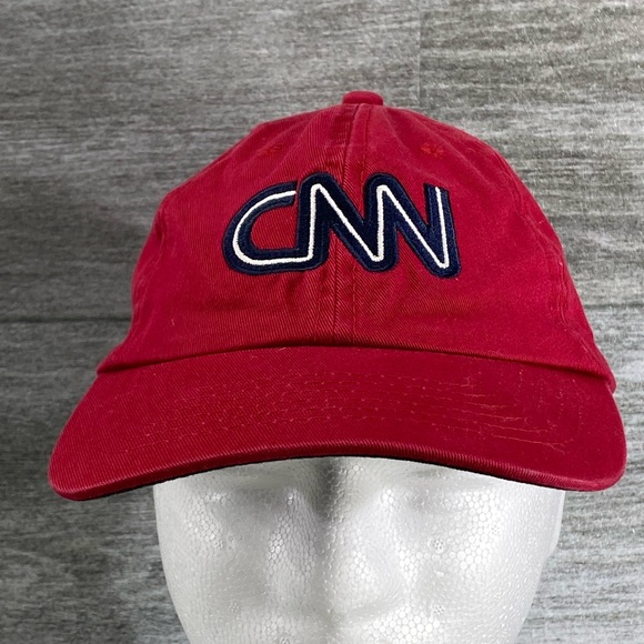 CNN News Embroidered Cap Hat Strapback Baseball Style 100% Cotton OSFM - Picture 3 of 11